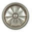 Poignée d'armoire ronde surdimensionnée en nickel satiné de 1-5 / 8 po de diamètre Flare-1875764334