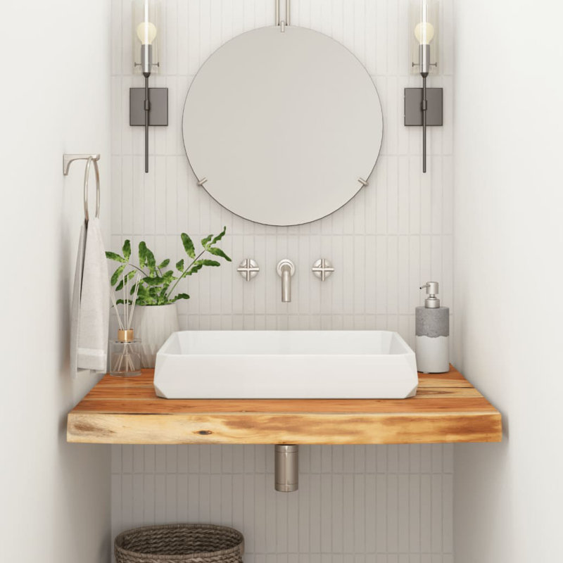 Solid Wood Table Top, 2.5cm H x 60cm W x 60cm D