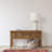 Raw Concrete Table Lamp with Aged Pewter Accents and Linen Shade-172329499