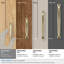 Poignée de meuble arquée Renown 3 pouces (76 mm) d'entraxe, couleur champagne doré-81117073-109026967