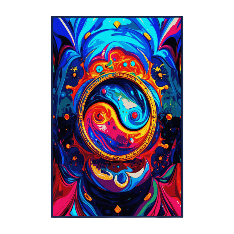Vivid Bloom Rug, Rectangle 3' x 5'