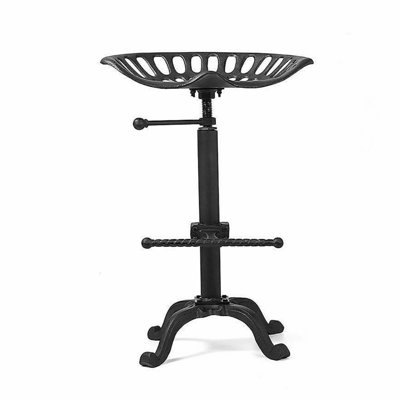 Swivel Bar Stool with Iron Frame