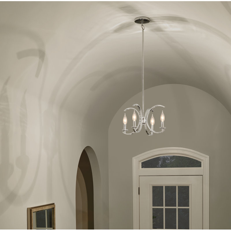 Cassadee 4-Light Chrome Convertible Pendant