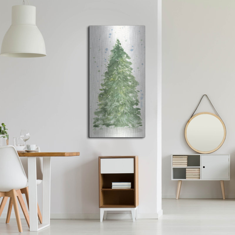 Art mural en métal «Winter Tree» par Anika Goodhue, H 48 po x l 24 po