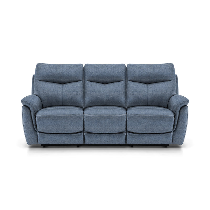 Holland 3 Seater Manual Recliner, Sky, Manual
