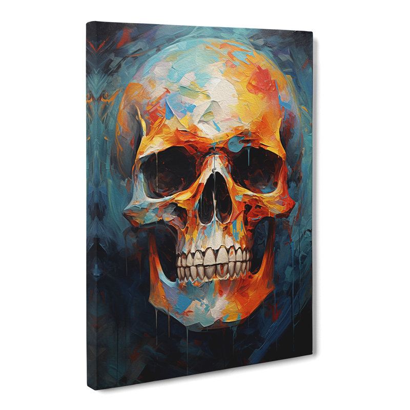 Skull Expressionism No.2 - No Frame Print, 60cm H x 40cm W x 3cm D