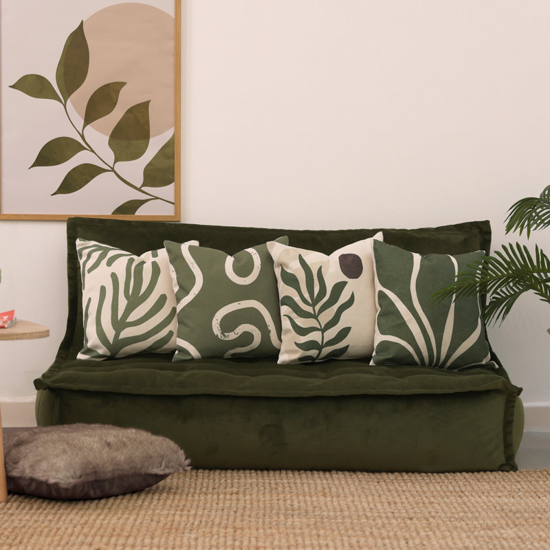 icon Abstract Squiggle Print Indoor-Outdoor Cushion