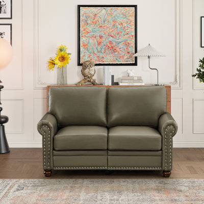 Taupe Faux Leather Living Room Chair With Structure Stylish Superior Back Support