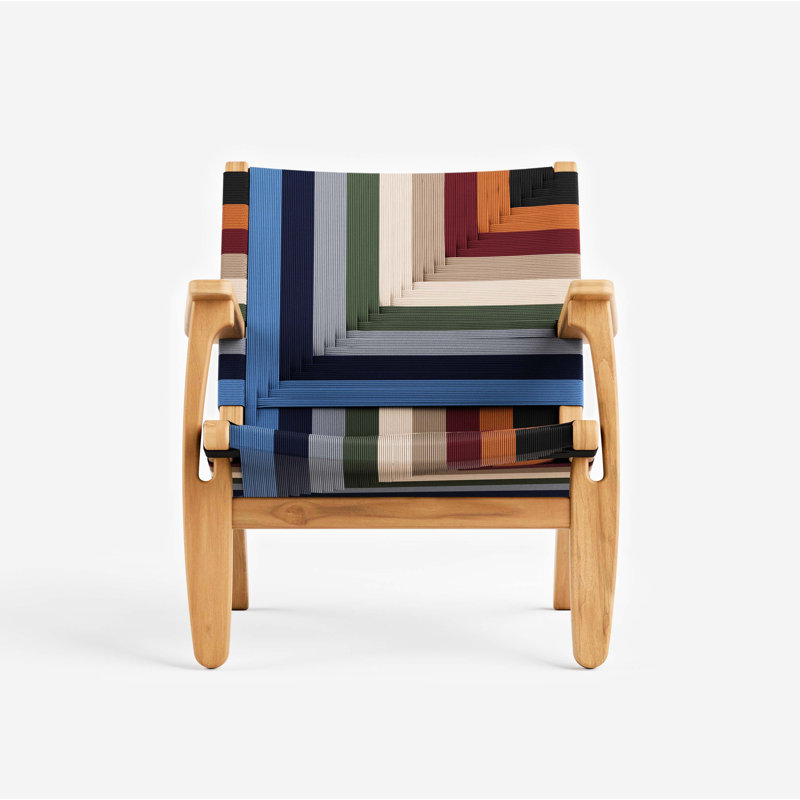 Masaya Armchair, Vaqueano Pattern, Natural