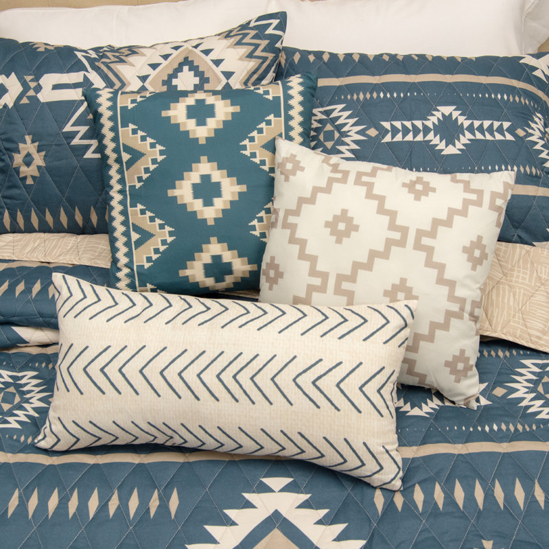 Geometric Reversible Throw Pillow