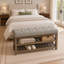 Upholstered Bench with Shelves-1759247997-1759247999