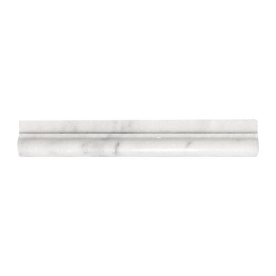 Imperial 12"" x 2"" Marble Chair Rail Tile Trim in White -  Stone & Tile Shoppe, SSIMP1012