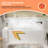 60" x 32" Alcove Soaking Acrylic Bathtub Modern Rectangular Acrylic Bathtub White Tile In Bathtub-117371737