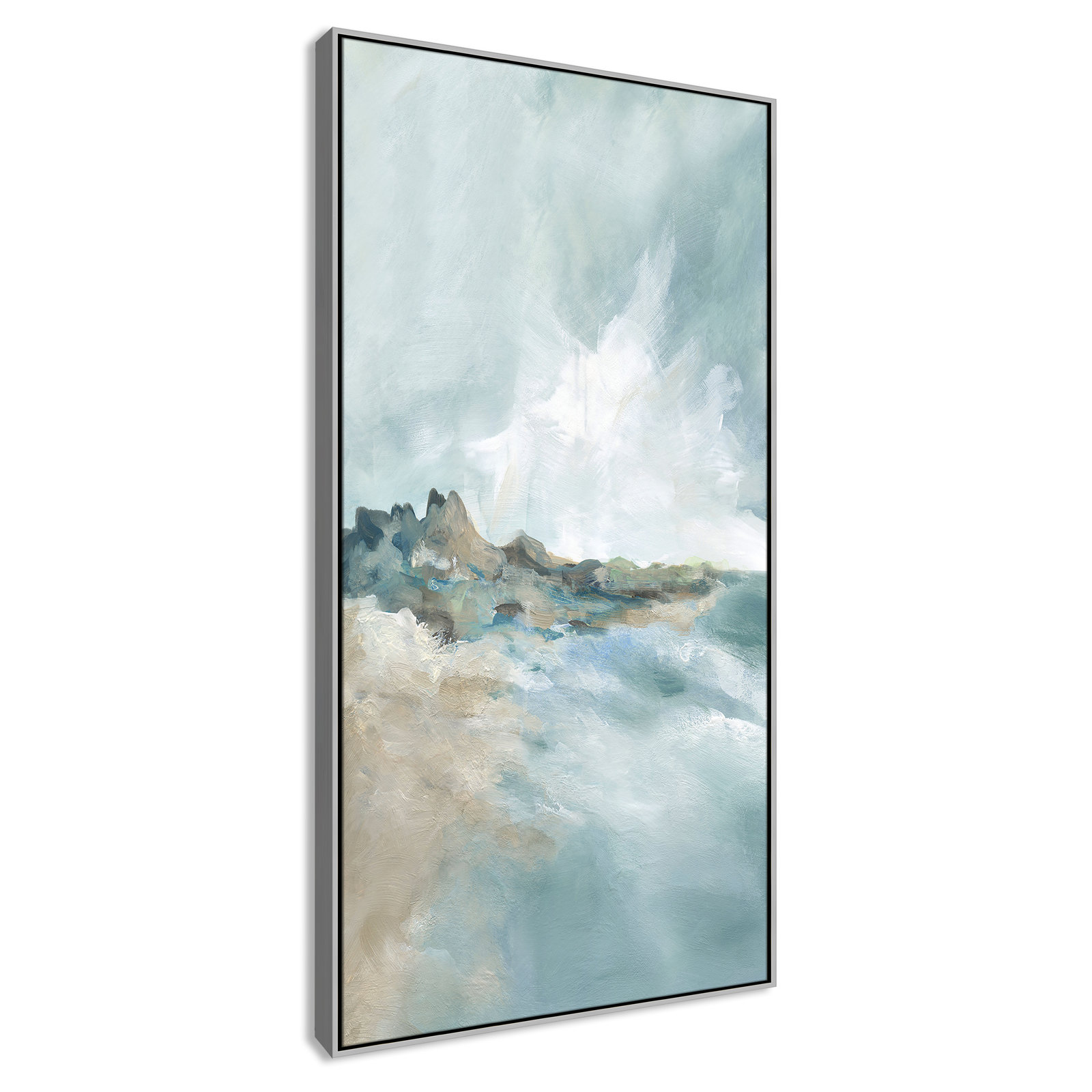 Sandpoint Print by Carol Robinson, 61.5" H x 31.5" W, Silver