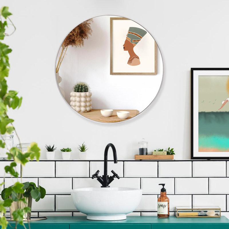 Miroir mural mural, Argent