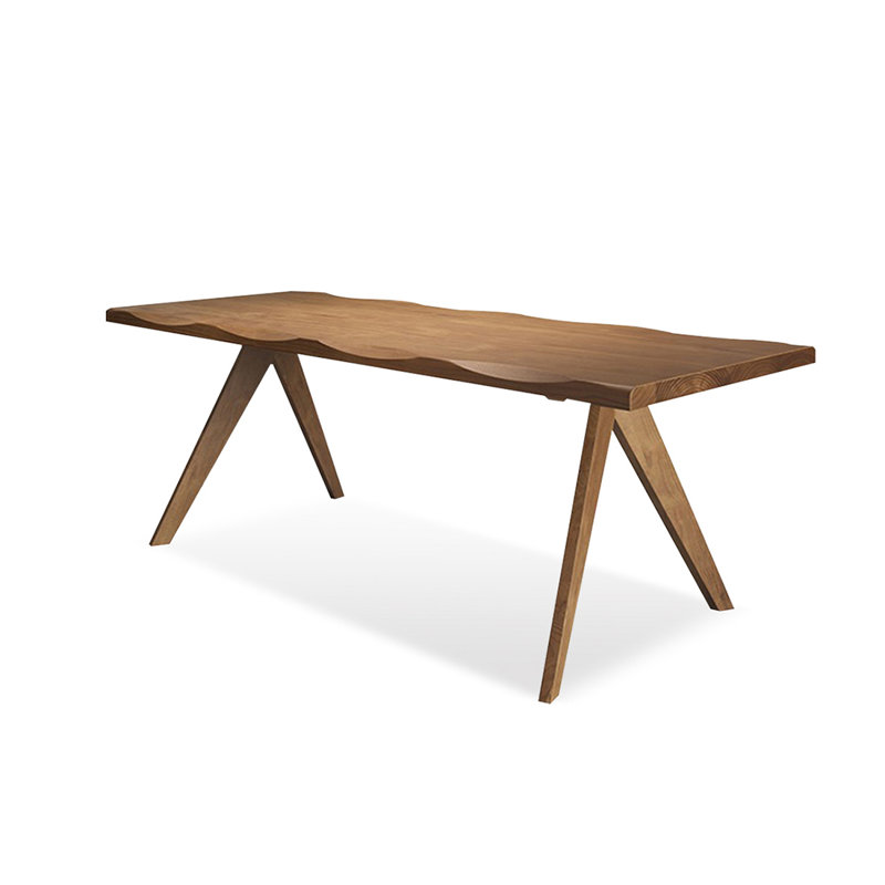Table de salle à manger Burlywood, 29.53”H x 86.61”L x 35.43”W