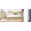 Lit de jour avec deux tiroirs de rangement, armoires de rangement et ports USB-862594711