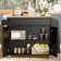 35.4" W Rolling Kitchen Island Table With Drop Leaf, On Wheels, Storage Cabinet, Drawer, Spice Towel Rack, White