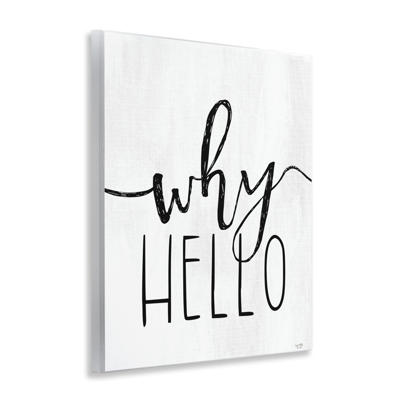 Pourquoi «Hello Hello», plaque murale par Lux + Me Designs