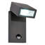 Rubinstein Dark Matte Anthracite 15.1cm H Integrated LED Outdoor Armed Sconce