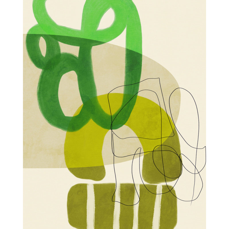Painted Lines Green 2 Kopie, 50.8 cm H x 76.2 cm W