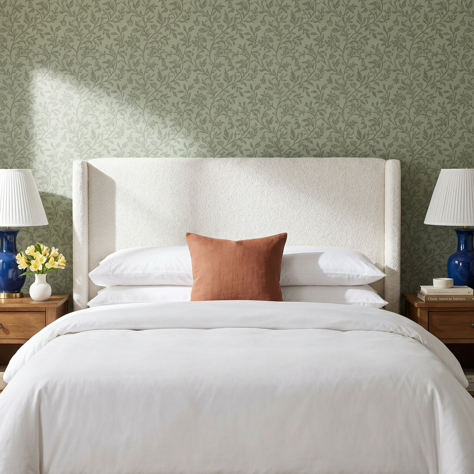 Bellfield Upholstered Headboard, California King, Classic Linen Black
