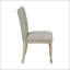Upholstered Dining Chair With Turned Wood Legs Set Of 2