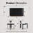 5 Piece Modern Dining Table Set, Faux Marble Dining Table and 4 Boucle Dining Chairs-402437273-402029051