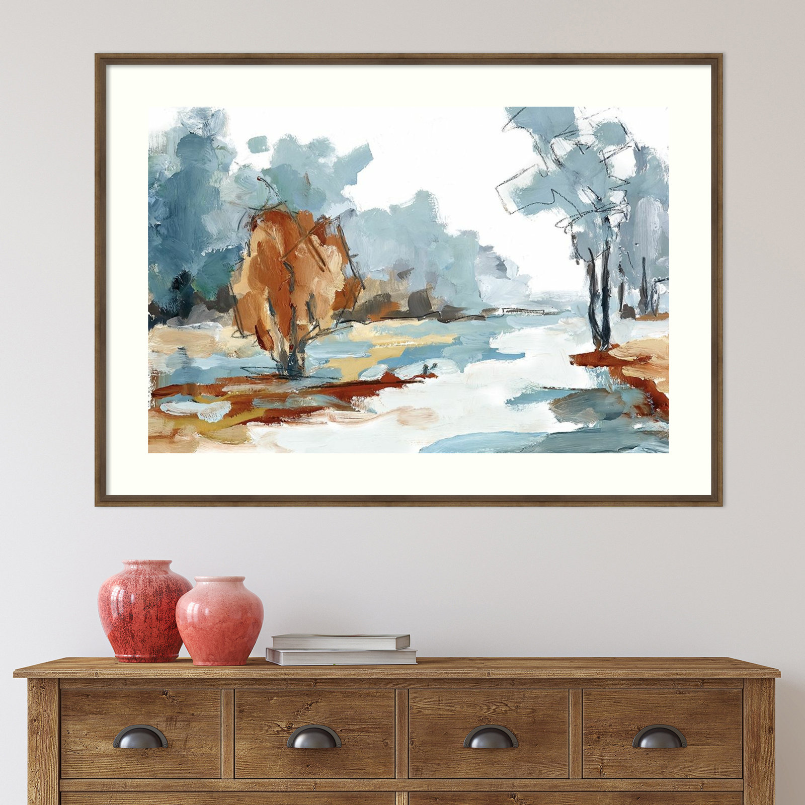 Forest Backroads VI Print, 27" H x 37" W, Bronze Framed Paper