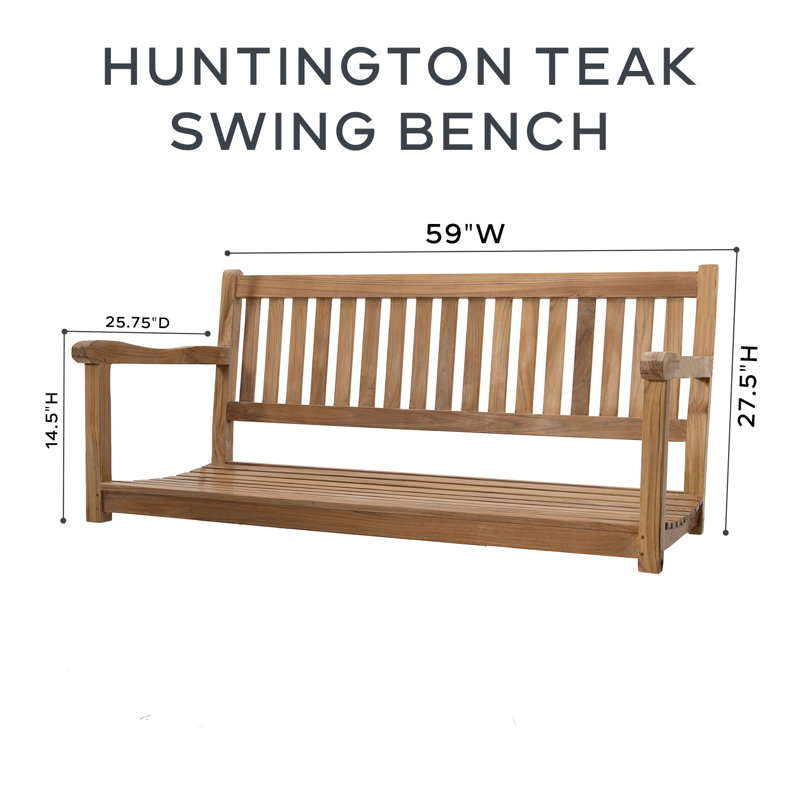 Huntington 2 Person Porch Swing, Navy