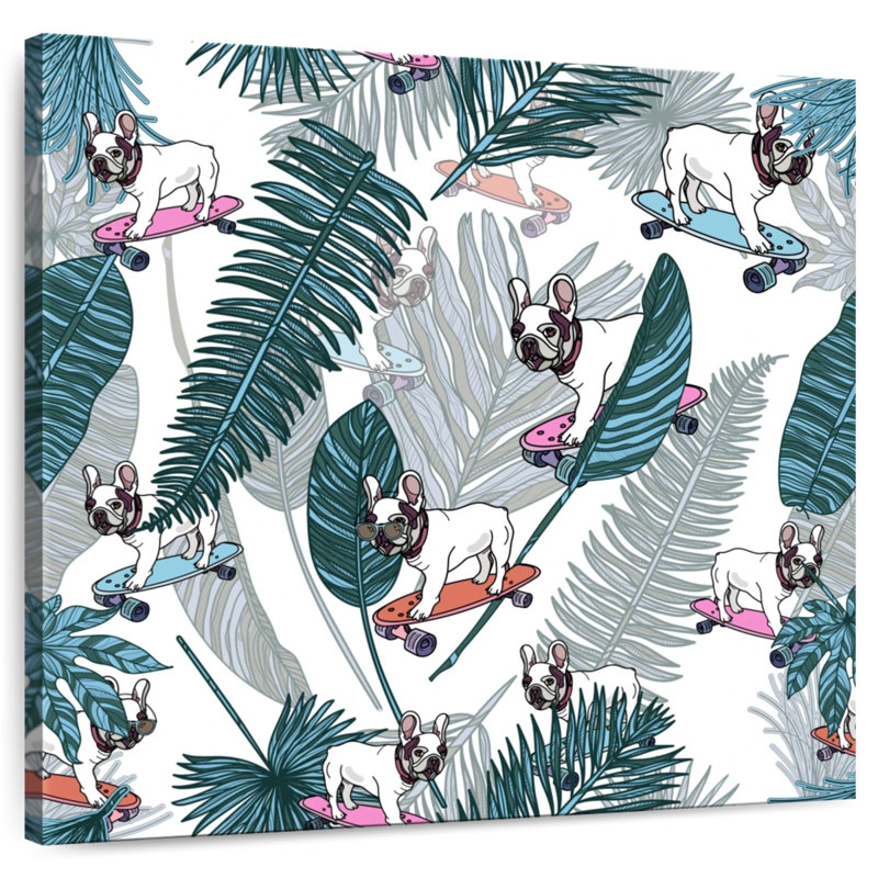 Bouledogue français tropical Kerner, H 10 po x l 10 po