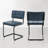 Marlow 19.3" H Mid-Century Modern Tufted Faux Leather Side Dining Chair with Steel Frame-375947236-353112191