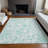 Premium Machine Washable Prisco Turquoise Rug-850127496