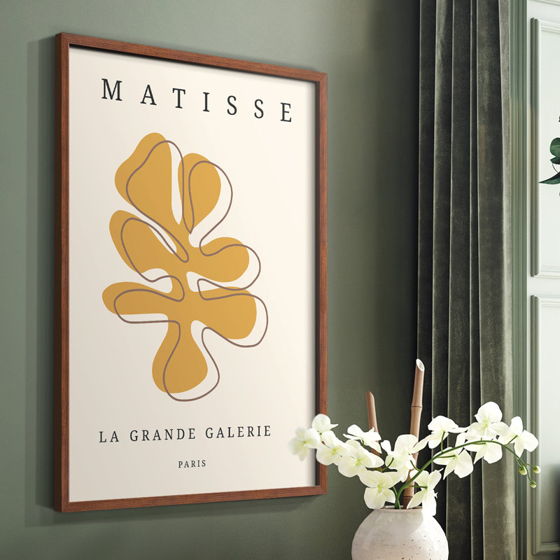 Matisse CECLXVII, reproduction encadrée - bois massif, H 10 po x l 8 po, Brun