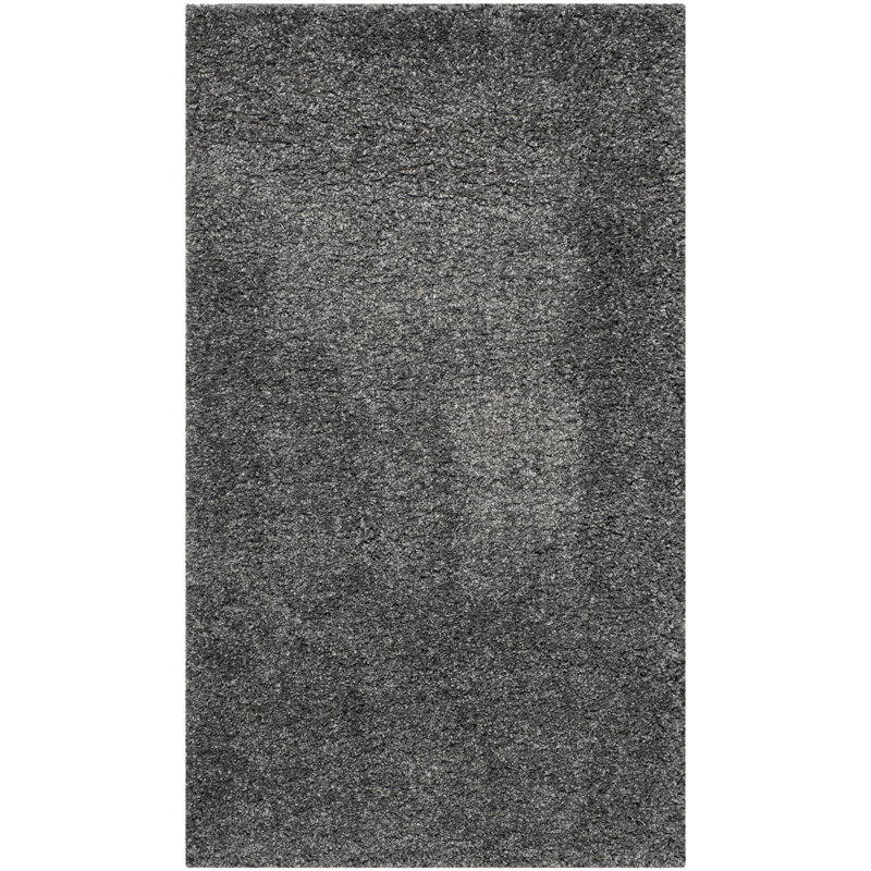 Delane Dark Gray Area Rug, Rectangle 3' x 5'