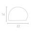 Alvaro 16cm H Outdoor Flush Mount