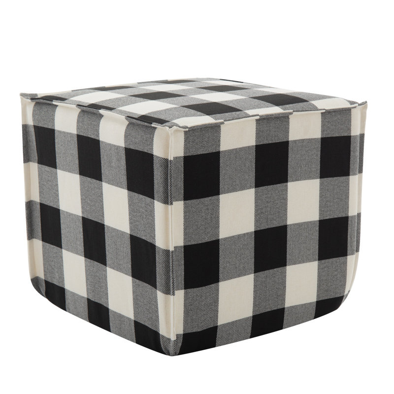 Modern Square Pouf Ottoman Footstool, 19" X 19" X 18", Multi-Functional For Living Room, Bedroom (Multiple Patterns)