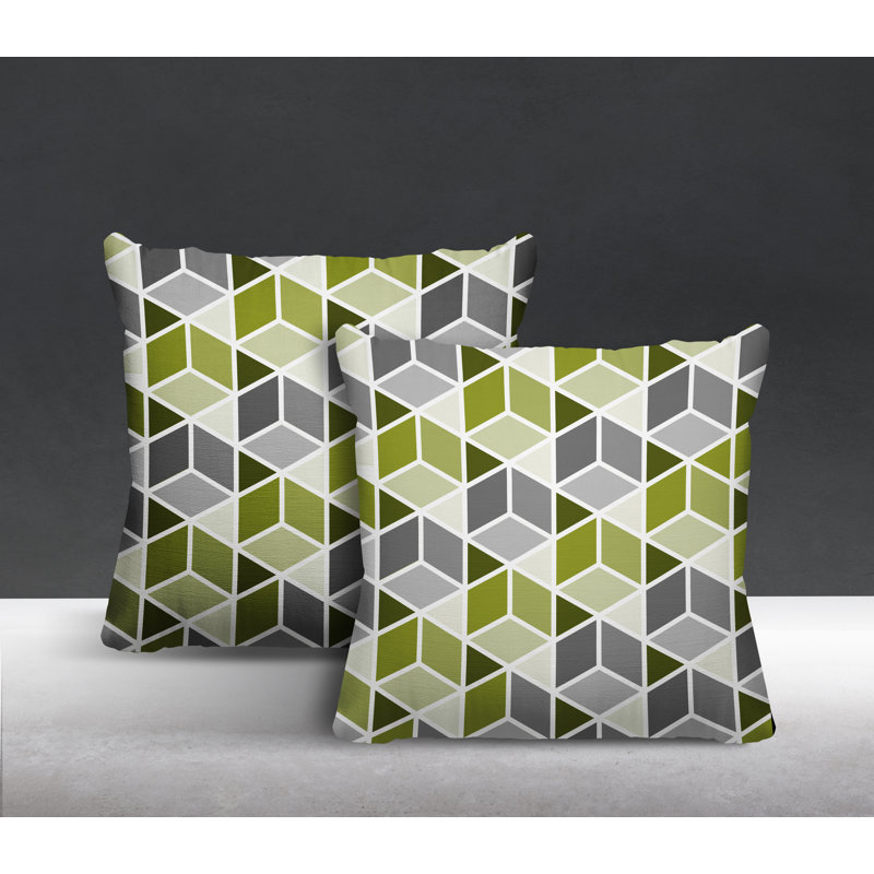  Coussin intérieur / extérieur, L 15 po x H 15 po, Chartreuse