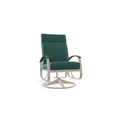 Chaise berçante pivotante réglable avec coussins Askar
