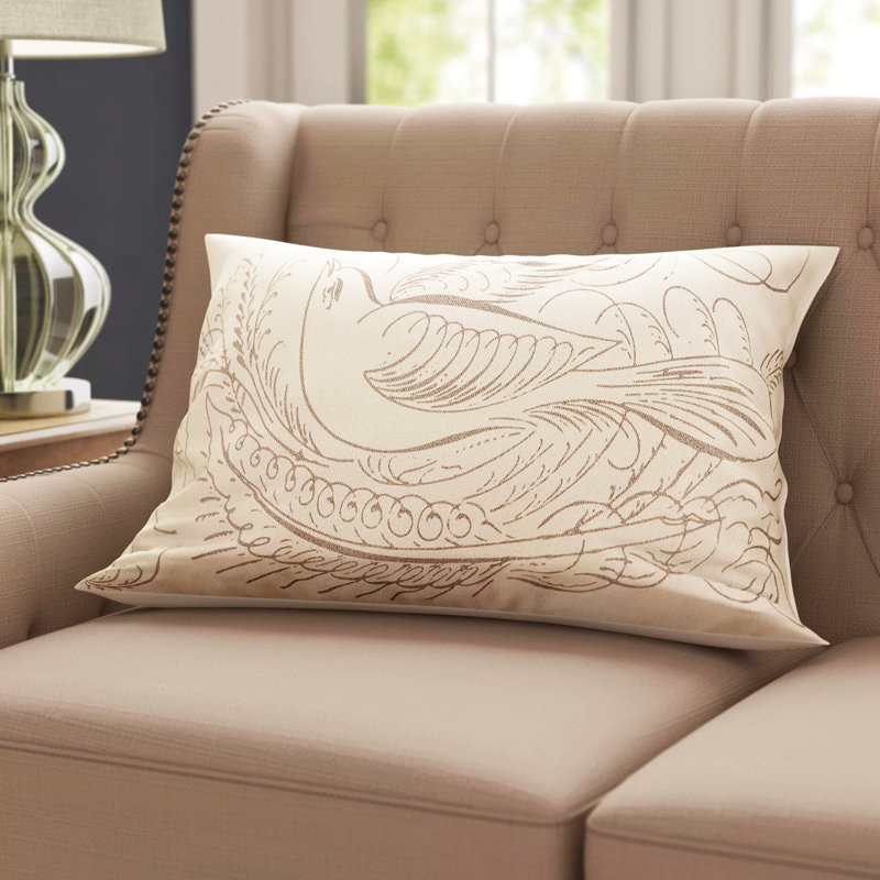 Cotton Reversible Throw Pillow