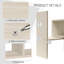 Bibliothèque de bureau blanche, organisateur de bureau en bois manufacturé pour bureau et dortoir-569486852