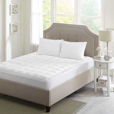 3M Microfiber Bed Pad Enhancer - Absorbing, Stain , Fits Up To 18" Mattresses, , Machine Washable Mattress Washable, Breathable
