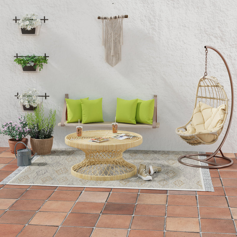 Sunbrella Outdoor Throw Pillow, Canvas Macaw Sunbrella® Canvas