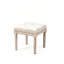 Tabouret d'appoint élégant, repose-pieds capitonné avec pieds sculptés, tabouret de meuble-lavabo, banc d'appoint de style classique
