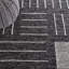 Flore Geometric Handmade Kilim Wool/Cotton Area Rug in Black/Ivory-1155923908