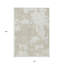 Tapis extérieur lavable abstrait beige et ivoire 10 pi x 14 pi