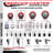 316SS Polyurethane Wheel Swivel Threaded Stem Caster Set-92133169
