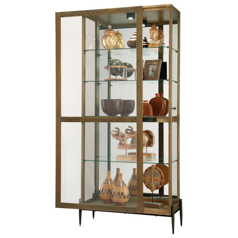 Ansel Lighted Curio Cabinet