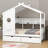 Sieger Wooden House Bed with 2 Drawers with Storage Shelf-1044632754-1044632752