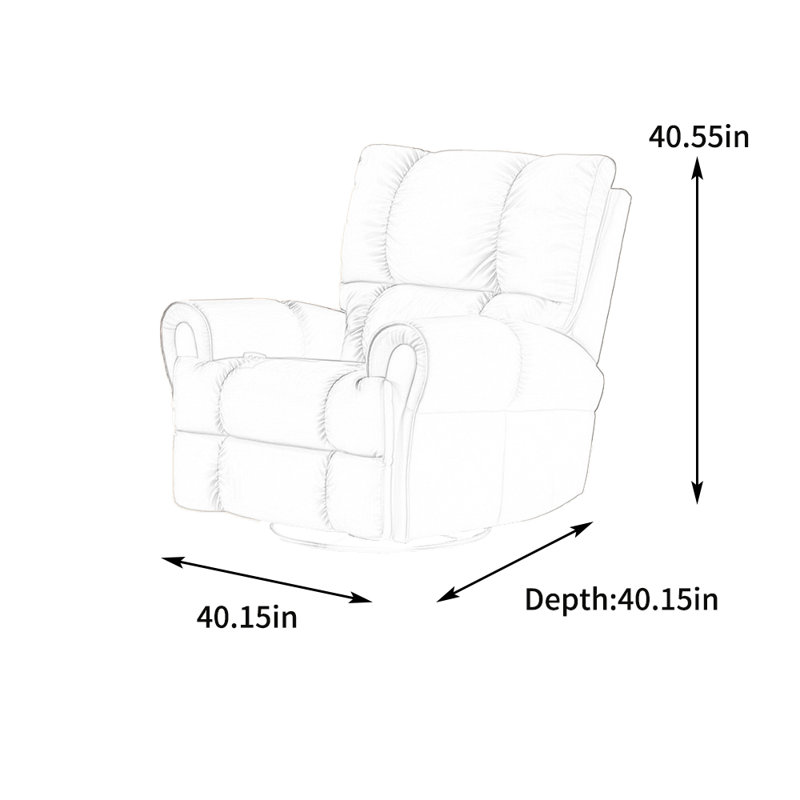 Fauteuil inclinable ergonomique et structure en bois massif., Similicuir orange